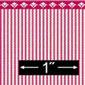 1/2'' Scale Wallpaper-Red Ticking/6 Pc 1/2'' Scale Wallpaper-Red Ticking/6 Pc