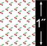1/4'' Scale Wallpaper-Cherries/6 Pc