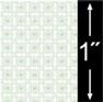 1/4'' Scale Wallpaper-Flower Tile Green/6 Pc