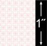 1/4'' Scale Wallpaper-Flower Tile Rose/6 Pc