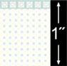 1/4'' Scale Wallpaper-Snowflake Blue/6 Pc