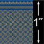 1/4'' Scale Wallpaper-Victorian Lace, Midnight/6 Pc