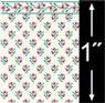1/4'' ScaleWallpaper-Cherokee Rose/6 Pc