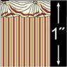 1/4'' Scale Wallpaper-Swag/6 Pc