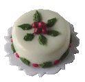 Christmas Floral Theme Cake