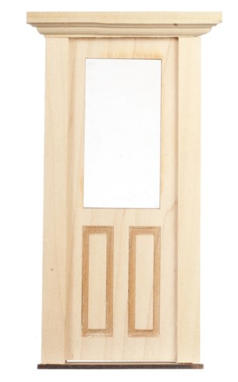 (image for) Classic French Raised Panel Single Pane Dollhouse Door