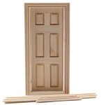 1/2in Scale 6 Panel Door (image for) 1/2in Scale 6 Panel Door