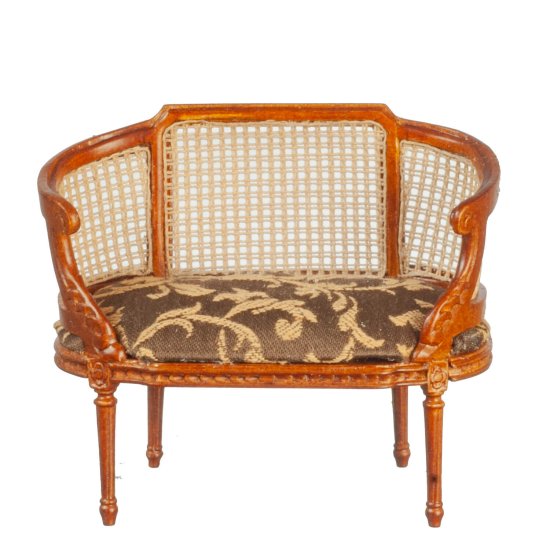 (image for) Louis XIV Small Settee - Walnut