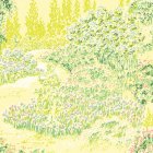Wallpaper Rubens Garden in Yellow 3pc (image for) Wallpaper Rubens Garden in Yellow 3pc