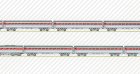 (image for) Wallpaper Choo Choo Train in Blue 3pc