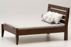 (image for) Double Bed w/ 3 Pillows - Walnut Finished