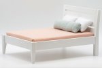 (image for) Double Bed w/ 3 Pillows - White Painted