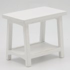 (image for) Rectangular End Table - White Painted