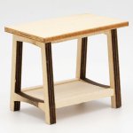 (image for) Rectangular End Table - Unfinished Wood
