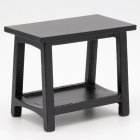 (image for) Rectangular End Table - Black Painted