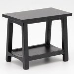 (image for) Rectangular End Table - Black Painted