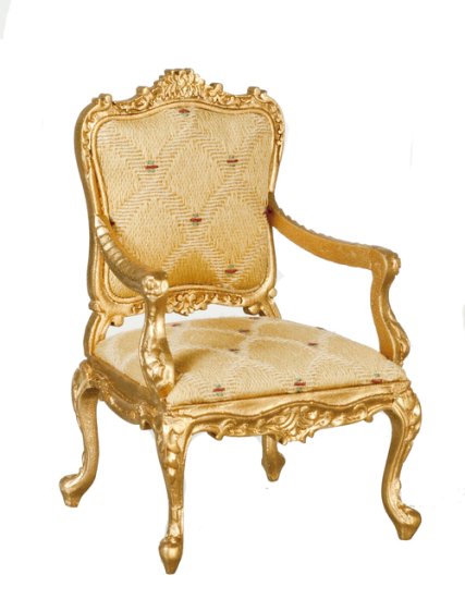 (image for) Louis XV Rococco Armchair - Gold