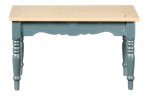 (image for) Rectangular Dining Table - Blue & Oak