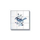 (image for) Blue Bird Picture Mosaic Tile Sheet - Left