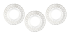 (image for) Clear Lace-Edged Plated 3pcs