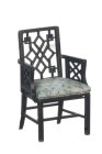 (image for) Chinese Chippendale Armchair - Black