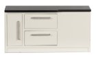 (image for) Kitchen Island - White w/ Black Counter Tops