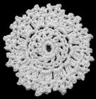 (image for) Hand Crocheted 1 Inch Fancy Doily White