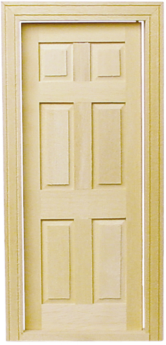 (image for) 1/2 in Scale Traditional 6-Panel Interior Door