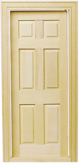 (image for) 1/2 in Scale Traditional 6-Panel Interior Door
