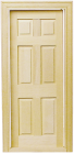 (image for) 1/2 in Scale Traditional 6-Panel Interior Door