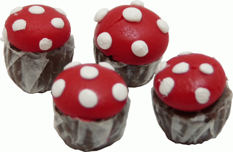 (image for) Mushroom Cupcakes 4pc
