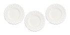 (image for) Lace Edged Plates White 3pc
