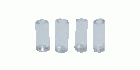 (image for) 1/2 in Scale Water Glass - Clear - 4pc