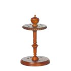(image for) Small Round Pool Cue Stand - Walnut