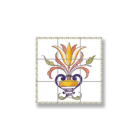 (image for) Floral Picture Mosaic Tile Sheet