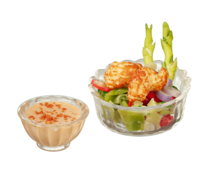 (image for) Chicken Topped Salad w/ Thousand Island Dressing