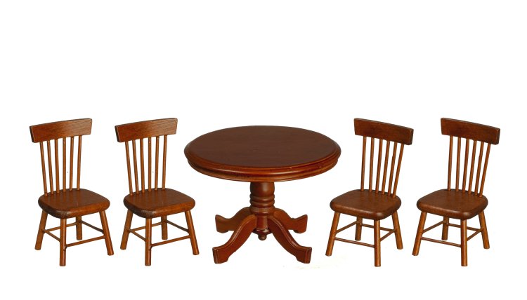 (image for) Walnut Table & 4 Chairs