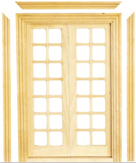 (image for) French Double Doors - Unfinished