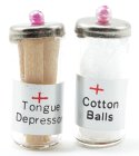 (image for) Tongue Depressor and Cotton Ball Jar Set