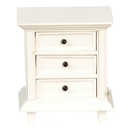 (image for) American Victorian Nightstand - White