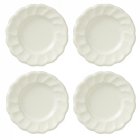 (image for) Fluted White Plates 4pc