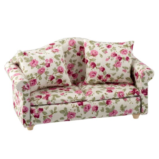 (image for) Rose Floral Loveseat