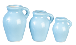 (image for) Baby Blue Crock Jug Set Graduated - 3pc