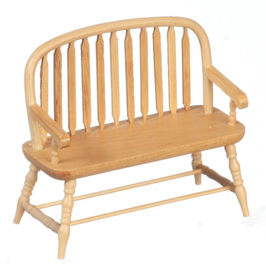 (image for) Colonial Windsor Bench - Oak