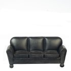 (image for) Black Leather Sofa