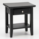 (image for) 1 Drawer Classic Night Stand - Black Painted