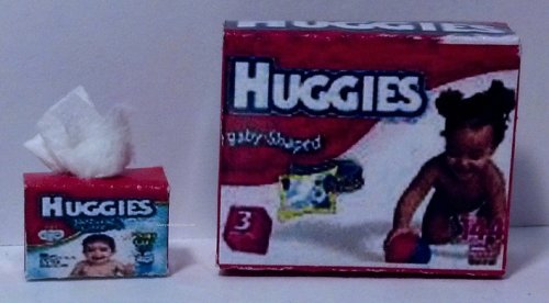 Box of Huggies Diapers & Baby Wipes