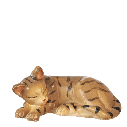 (image for) Tiger Cat Laying Left Sleeping