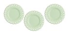 (image for) Lace Edged Plates Jadite 3pc