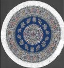 (image for) Fringed Round Woven Turkish Rug
